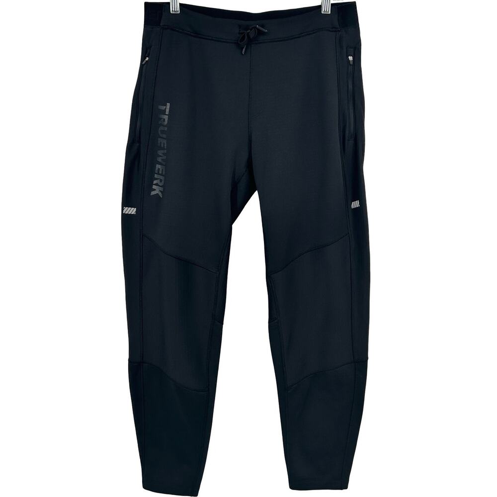 Men's Black TRUEWERK M2 Transit Fleece Lined Sweatpants Joggers Sz L Long 147752